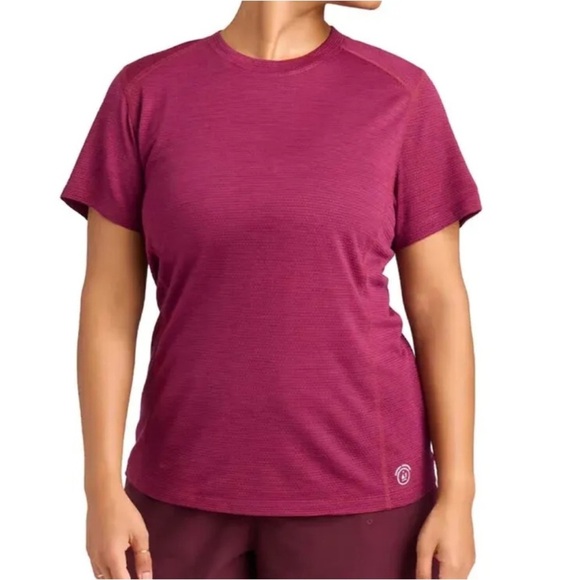 Allbirds Natural Run tee thrive crimson and blue hush medium - Picture 1 of 10